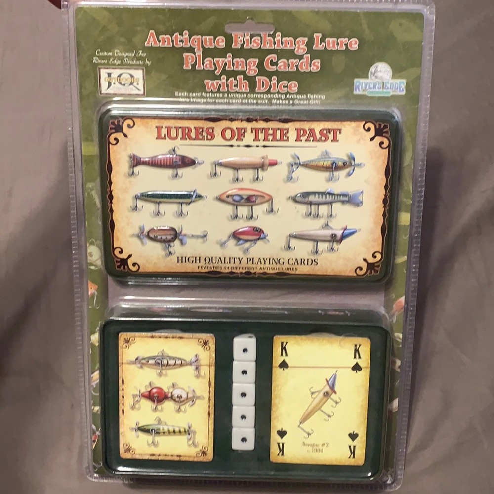 Antique Fishing Lure Playing Cards